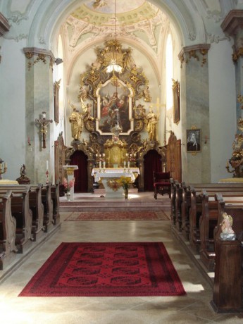 Oltář kostela sv. Hypolita Znojmo Hradiště